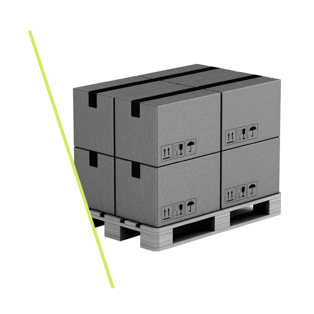 Marketing Implimentation Header - Pallet of boxes