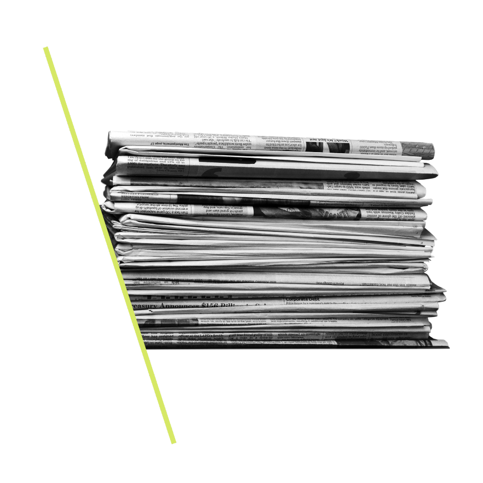 PR header pr header - newspaper graphic
