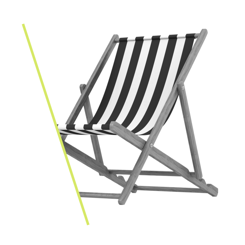 Travel, tourism & hospitality Header - deck chair graphic